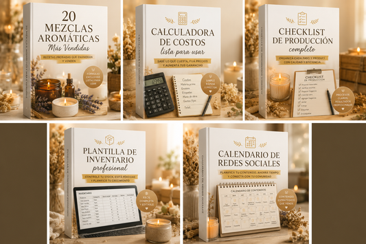 Velas  Aromáticas Artesanales : aprende desde cero y emprende desde casa.